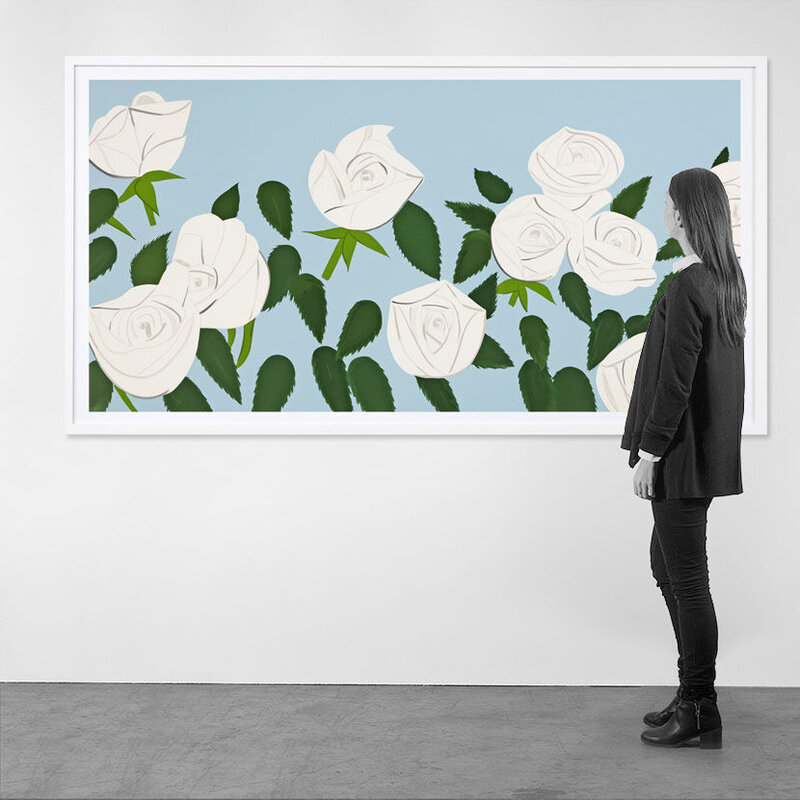 Alex Katz, ‘White roses’, 2014, Print, Silkscreen, Weng Contemporary