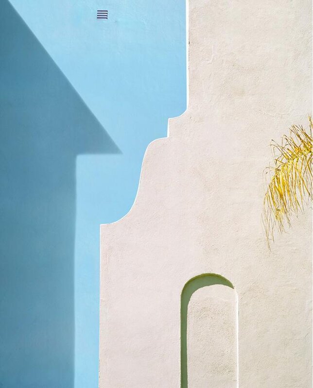 George Byrne, ‘Yellow Wall with Blue’, Photography, Archival Pigment Print on Archival Substrate, Framed in White, Bau-Xi Gallery