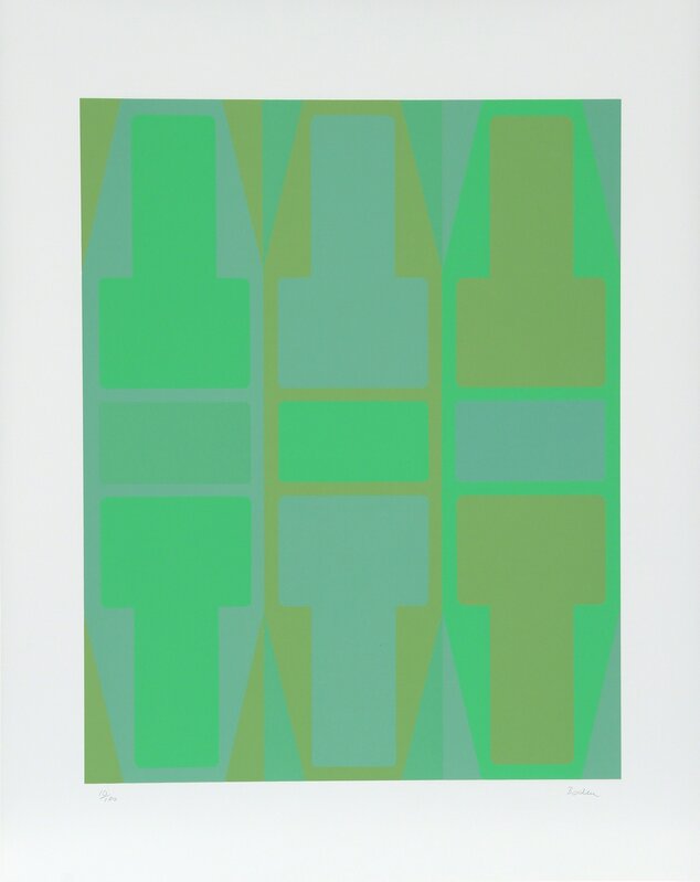 Arthur Boden, ‘T Series (Green)’, ca. 1970, Print, Serigraph, RoGallery