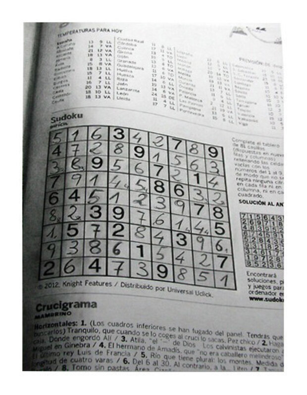 Joan Sebastián, ‘Sin Título (Sudoku I,II,III)’, 2013, Drawing, Collage or other Work on Paper, Grafito sobre papel / Tríptico, 66 x 46, 5 cada uno
