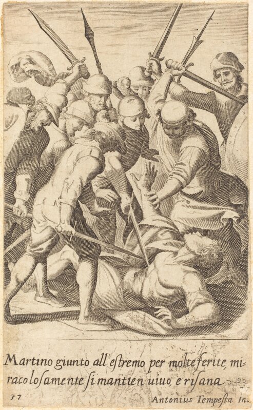 Jacques Callot after Antonio Tempesta, ‘Martino’, 1619, Print, Engraving, National Gallery of Art, Washington, D.C.