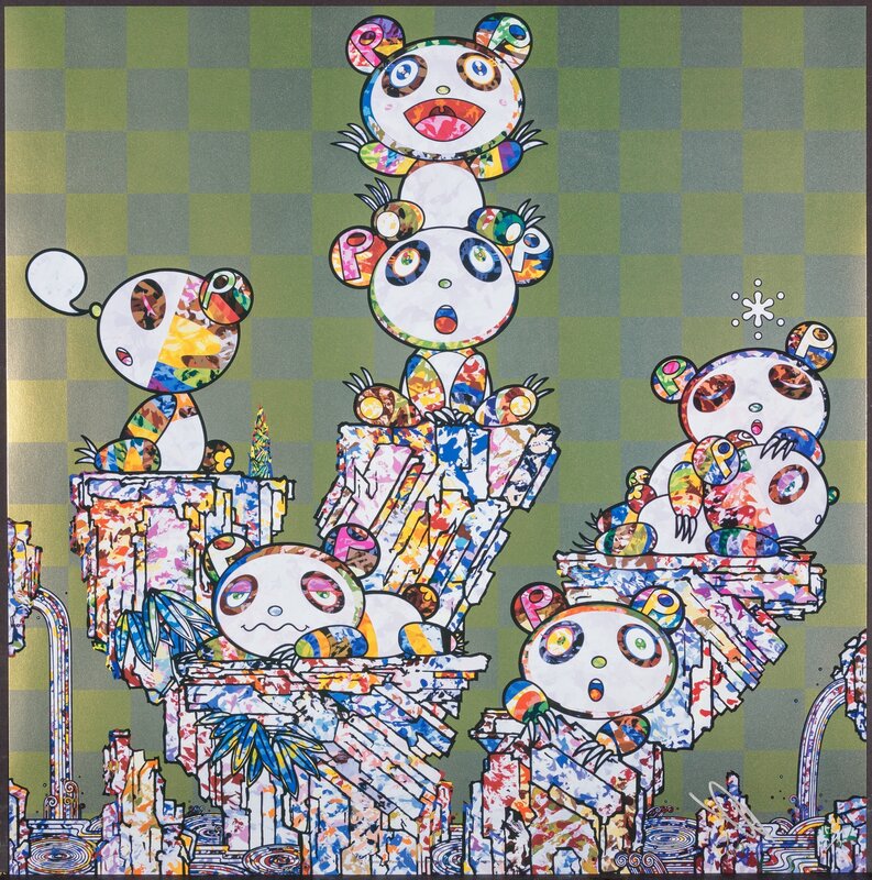 Takashi Murakami, ‘Panda Cubs Pandas’, 2019, Print, Offset lithograph in colors on smooth wove paper, Heritage Auctions