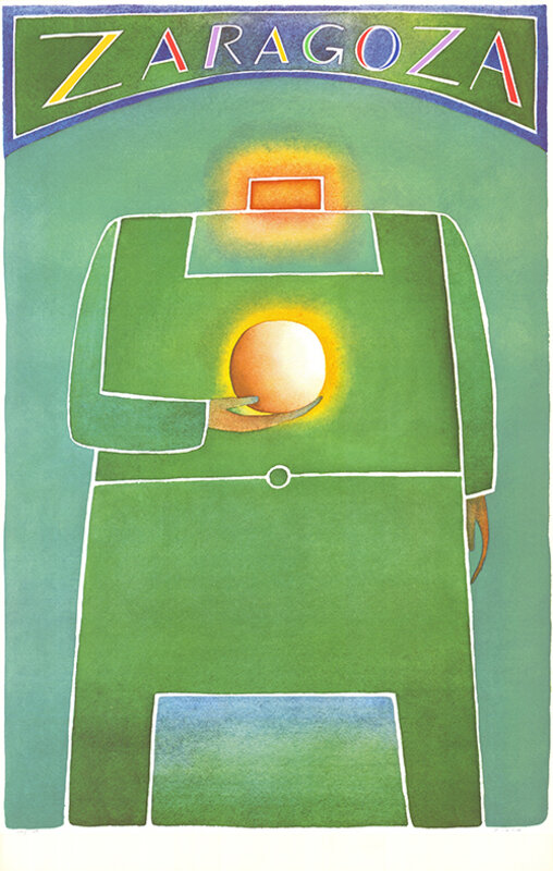 Jean Michel Folon, ‘Zaragoza’, 1982, Print, Color lithograph, Sylvan Cole Gallery