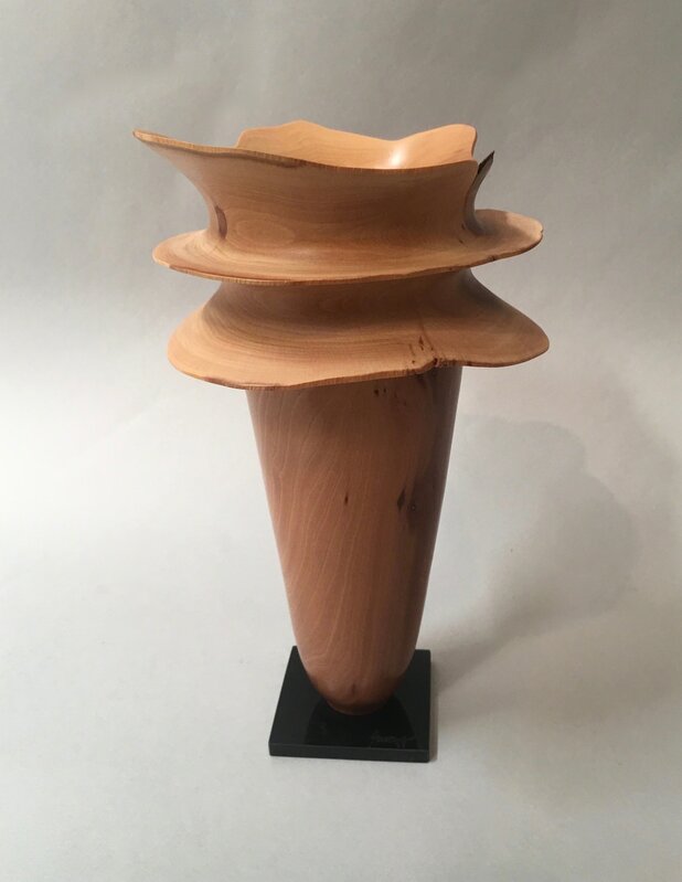 Dennis Stewart, ‘Sculptural Vessel’, ca. 1985, Design/Decorative Art, Unknown wood on acrylic base, Beatrice Wood Center for the Arts 