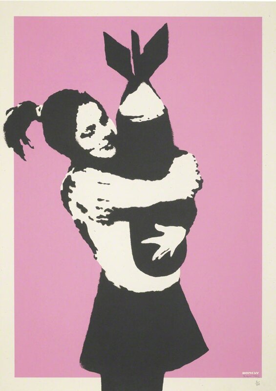 Banksy, ‘Bomb Hugger’, 2004, Print, Screenprint, IFAC Arts