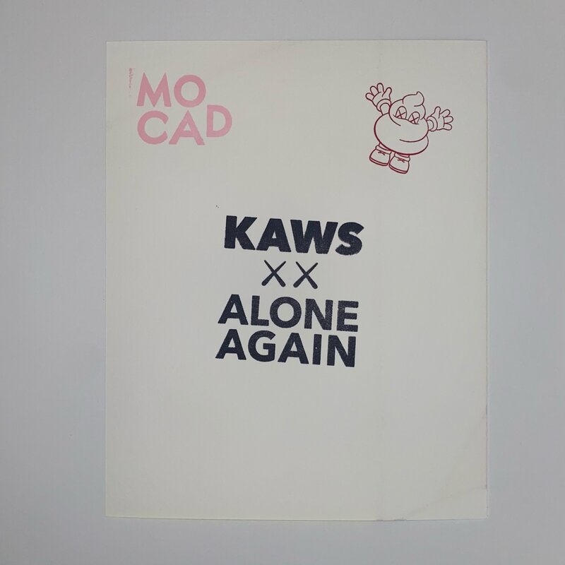 KAWS, ‘Untitled (Limited Edition KAWS x MOCAD print)’, 2019, Print, Unique Screenprint in colors on card, Ross+Kramer Gallery