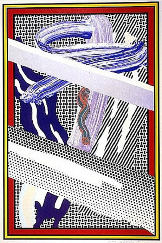 Roy Lichtenstein, ‘Reflections on Expressionist Painting’, 1990, Print, Screenprint in encaustic wax and magna on waterford paper, David Benrimon Fine Art