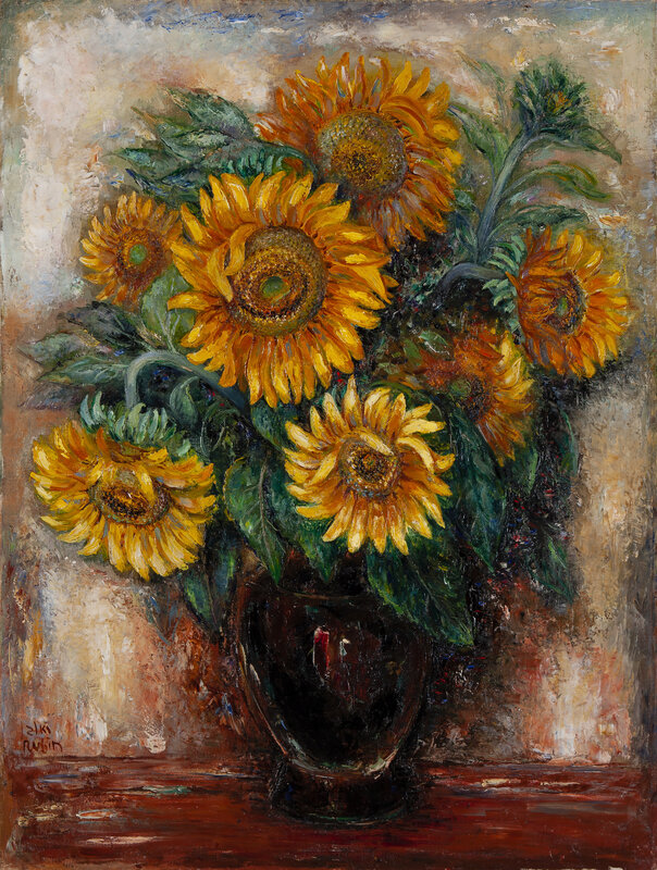 Reuven Rubin, ‘California Sunflowers’, 1942, Painting, Oil on canvas, Pucker Gallery