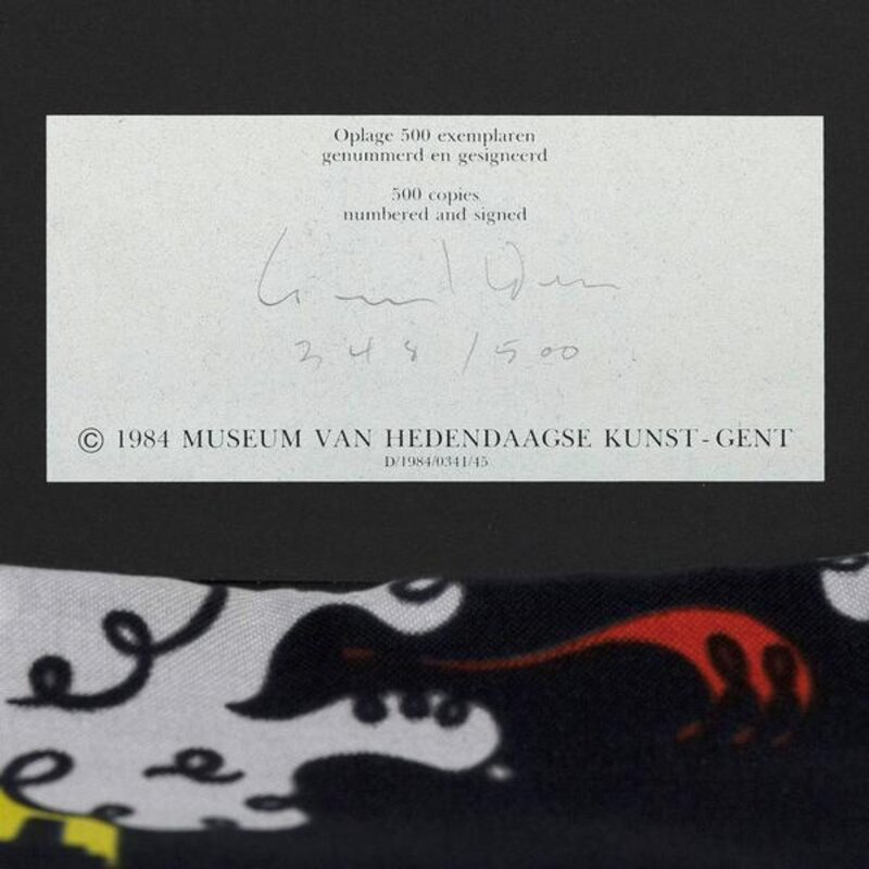 General Idea, ‘Ghent Scarf’, 1984, Print, Screenprint on nylon, 2 title sheets (offset on paper), Caviar20