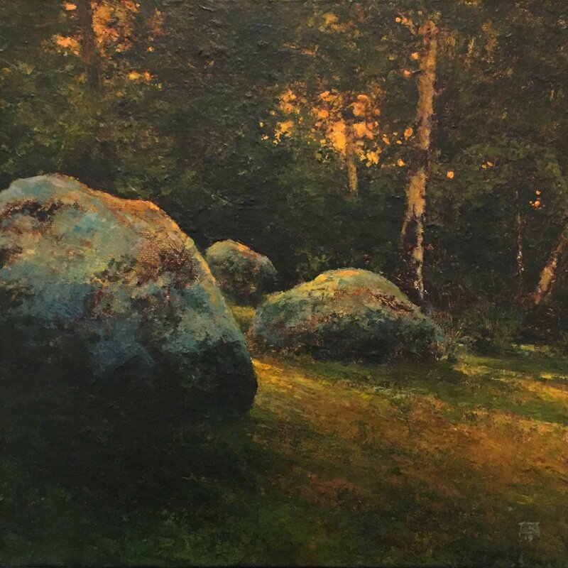 Shawn Krueger, ‘Field and Stone Study 2’, 2019, Painting, Oil on linen, Abend Gallery