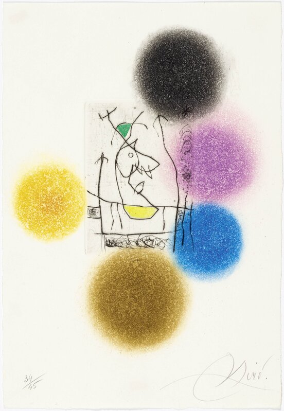Joan Miró, ‘From: Miranda et la Spirale’, 1979, Print, Colour etching and -aquatint, Koller Auctions