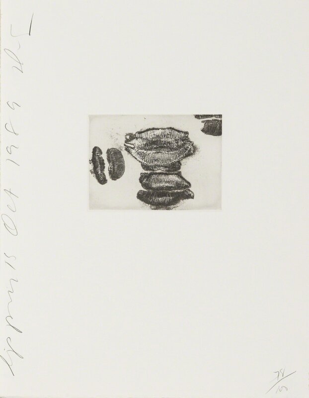 Donald Sultan, ‘Lip Prints’, 1989, Books and Portfolios, The complete portfolio comprising four aquatints, Forum Auctions
