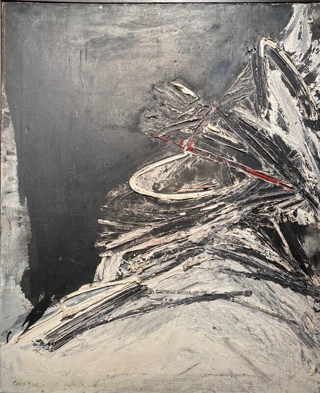 Rafael Canogar, ‘S/T/ 1959/ Signed to the front and to the back’, 1959, Painting, Oil on canvas, Galería Marita Segovia 