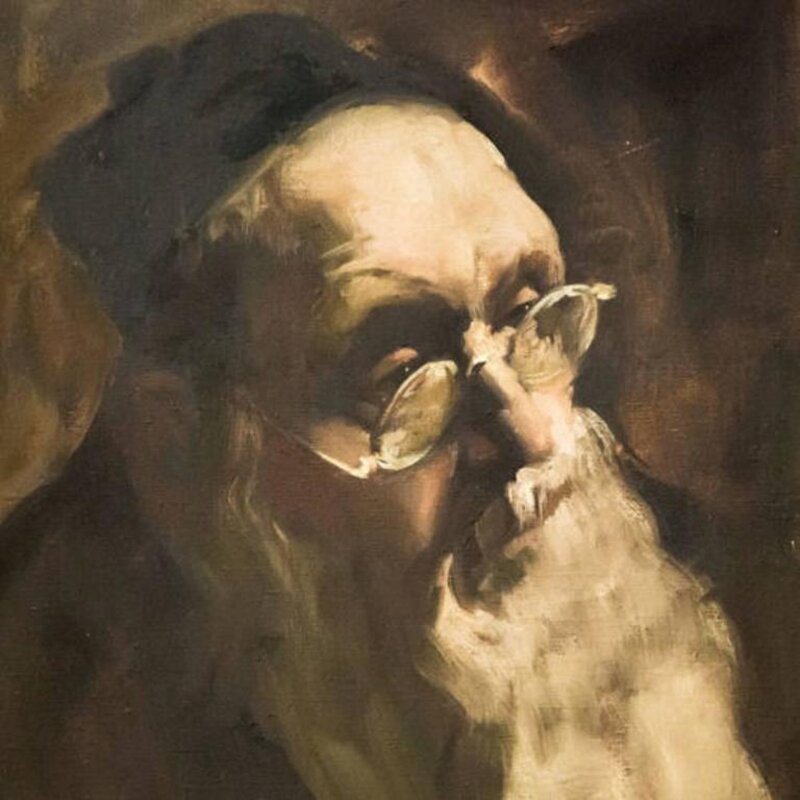 Adolf Adler, ‘Portrait of a Rabbi, Judaica Oil Painting’, 20th Century, Painting, Oil Paint, Lions Gallery