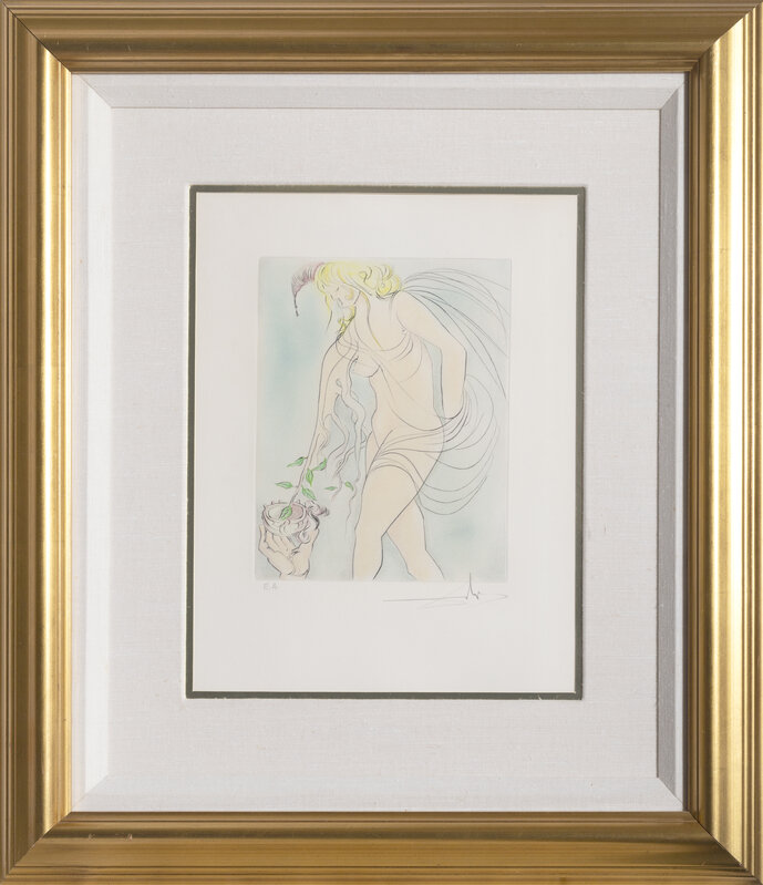 Salvador Dalí, ‘The Cup Offered’, 1974, Print, Drypoint Etching, RoGallery