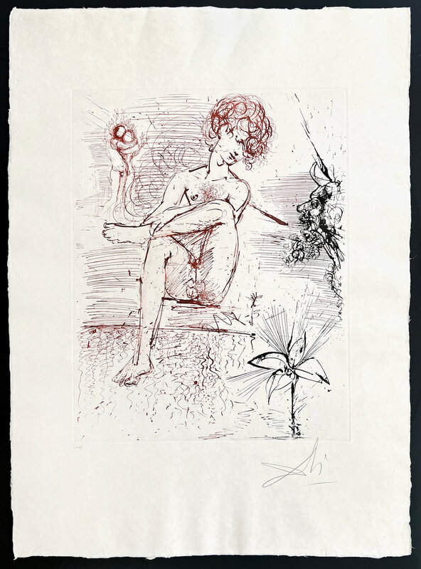 Salvador Dalí, ‘Narcissus’, 1963-1965, Print, Drypoint and aquatint etching, Galerie d'Orsay