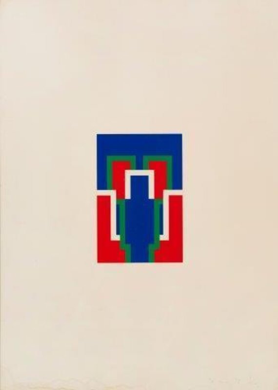 Robyn Denny (1930-2014), ‘Thomas Suite IV (blue & red)’, 1975, Print, Screenprint in colours on wove, Roseberys