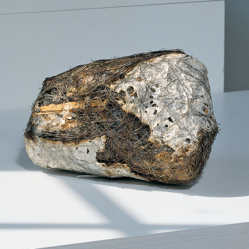 Hideho Tanaka, ‘Vanishing 3’, 1997, Sculpture, Stainless steel, wood and paper, browngrotta arts