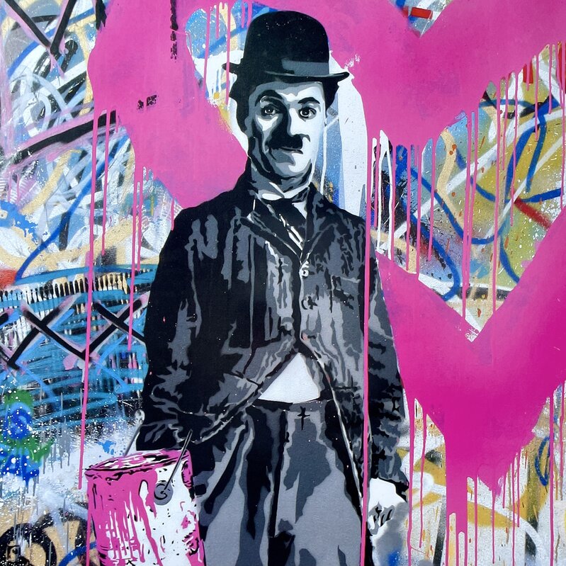 Mr. Brainwash, ‘Charlie Chaplin New York’, 2010, Posters, Offset lithograph print on smooth poster art paper, Post Modern Vandal