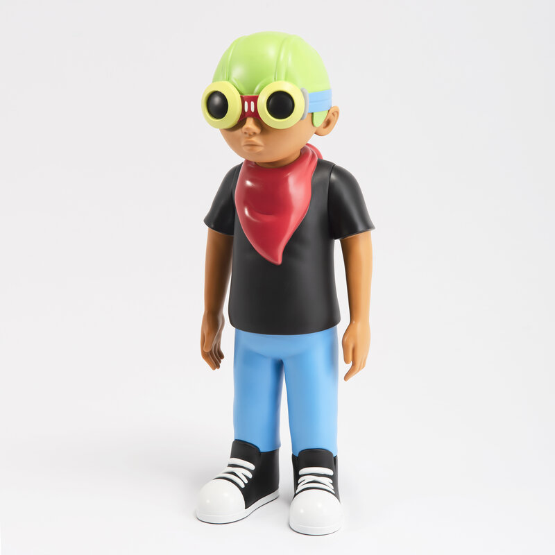 Hebru Brantley, ‘Flyboy Figure’, 2018, Sculpture, Resin a PVC collectable, Tate Ward Auctions