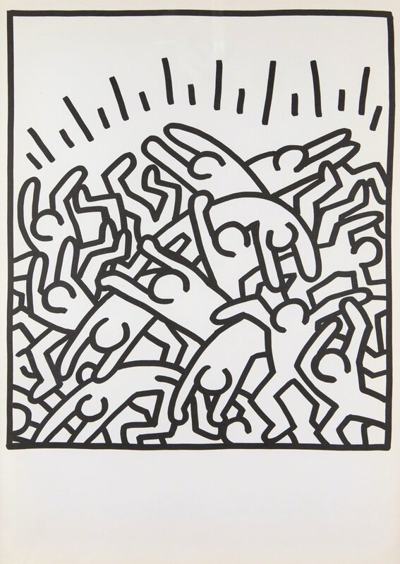 After Keith Haring, ‘Untitled’, 1983, Print, Lithograph on wove, Roseberys