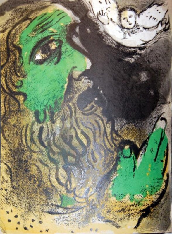 Marc Chagall, ‘Job En Pieres (Job In Stones)’, 1960, Print, Color lithograph on paper, Baterbys