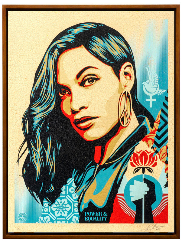 Shepard Fairey, ‘Power and Equality: Flower’, 2020, Print, Silkscreen on Wood Panel, Hashimoto Contemporary