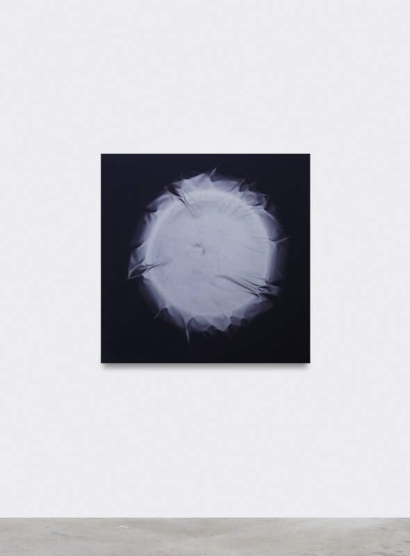 Chris Duncan, ‘Sun Made Moon 6 Month Exposure (Navy)’, 2019, Photography, Sun exposure, time on cotton, V1 Gallery