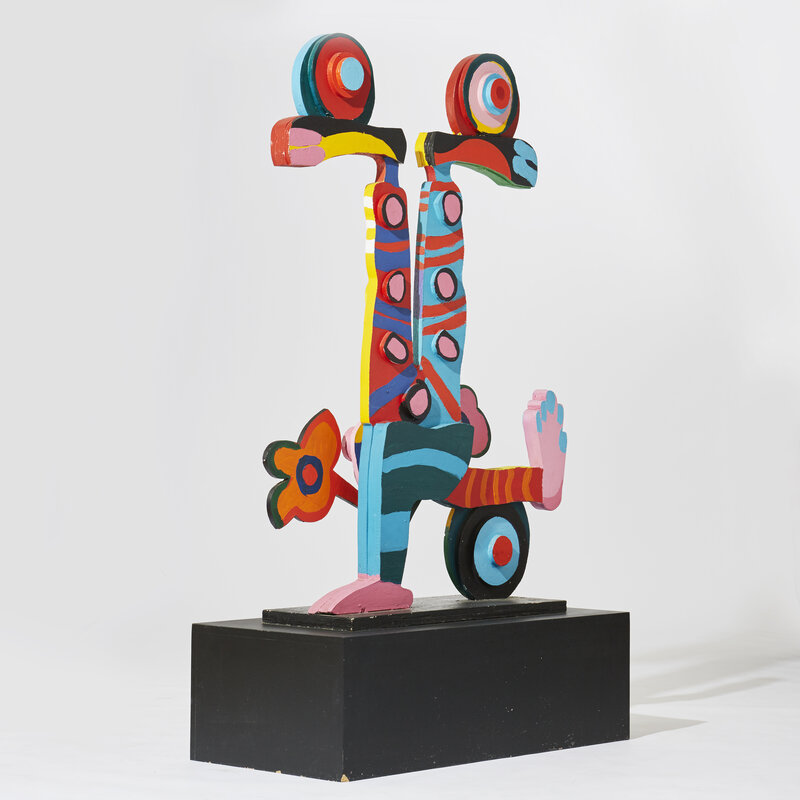 Karel Appel, ‘Clown from the Circus series’, 1978, Sculpture, Painted wood, Gallery Delaive