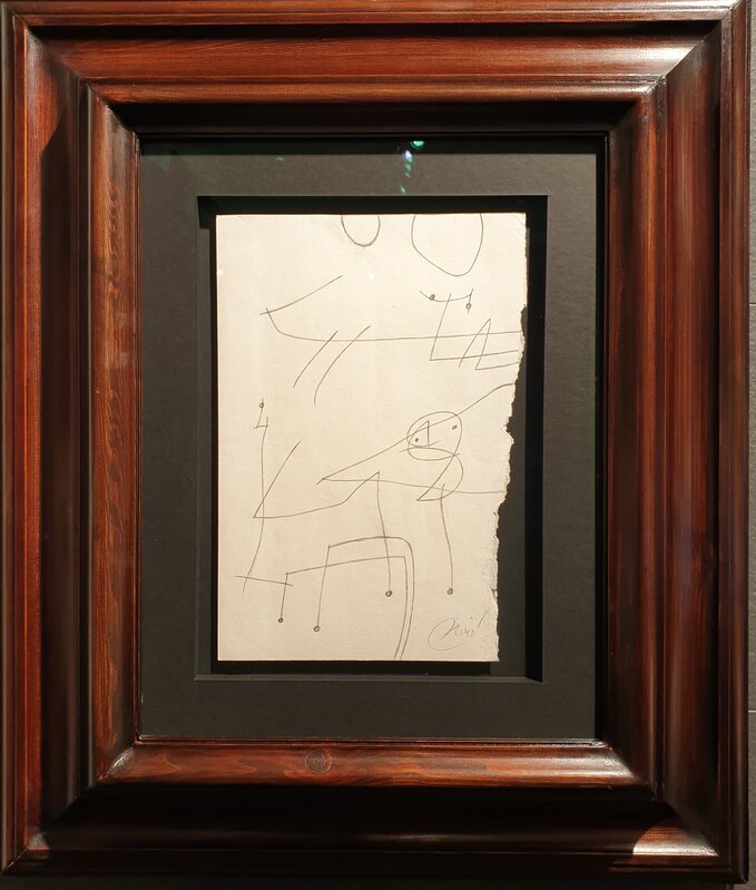Joan Miró, ‘PERSONNAGES OISEAU ’, 1978, Drawing, Collage or other Work on Paper, CRAYON SUR PAPIER, David Cervelló Galería