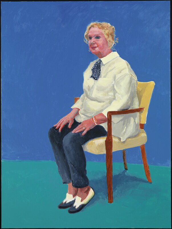 David Hockney, ‘"Celia Birtwell, 31st August, 1st, 2nd September 2015" from "82  Portraits and 1 Still-Life"’, 2015, Painting, Acrylic on canvas (one of an 82-part work), Guggenheim Museum Bilbao
