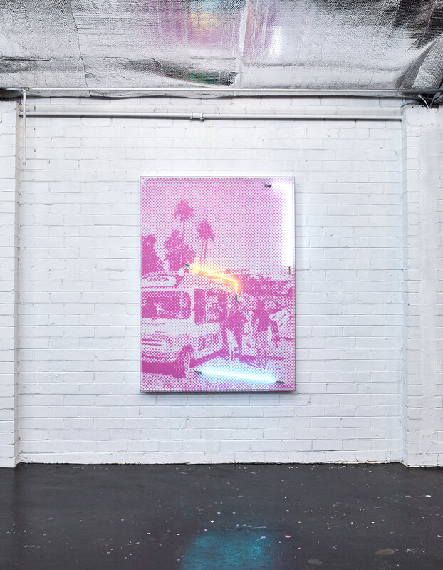 Tom Adair, ‘Cream Of Your Dreams (Pink)’, 2019, Mixed Media, Neon, acrylic and panel, Axiom Contemporary