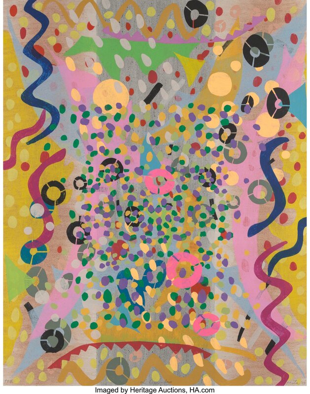 Pacita Abad, ‘Oh Happy Days’, 2003, Other, Paper pulp and stencil in colors on STPI hand made paper, Heritage Auctions
