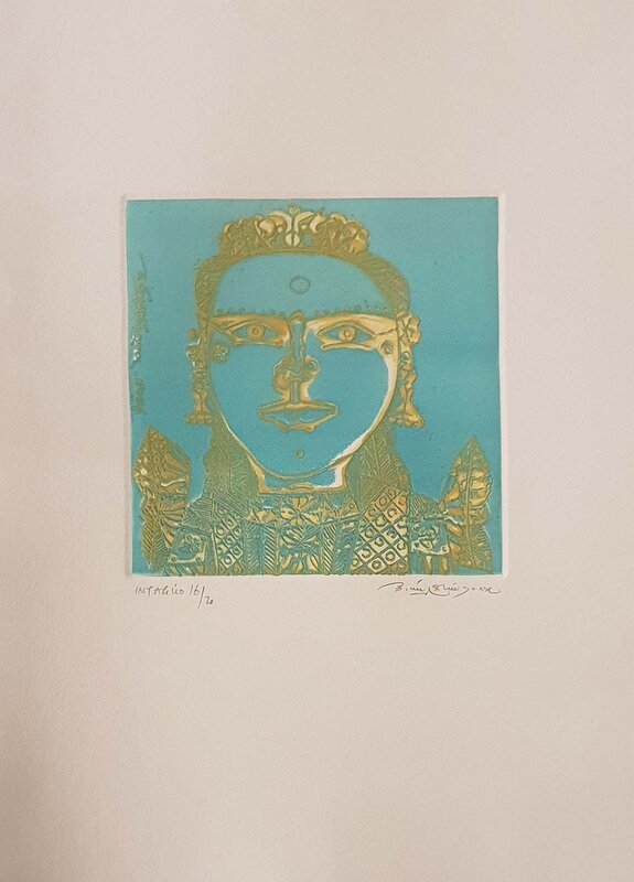 Laxma Goud, ‘Untitled, Etching on Paper by Modern Artist "In Stock"’, 2017, Painting, Etching on Paper, Gallery Kolkata