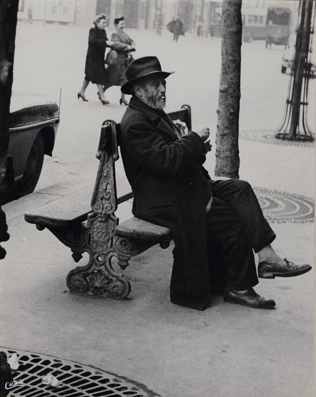 Maurice Georges Chanu, ‘"Celui qui n'a plus d'ennuis d'argent..." (He who has more money troubles..)’, 1948/1948, Photography, Silver print on original mount, Contemporary Works/Vintage Works