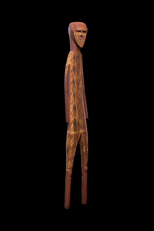 Lipundja I, ‘Djalumbu Spirit’, Sculpture, Natural earth pigments on carved softwood, Tim Klingender Fine Art