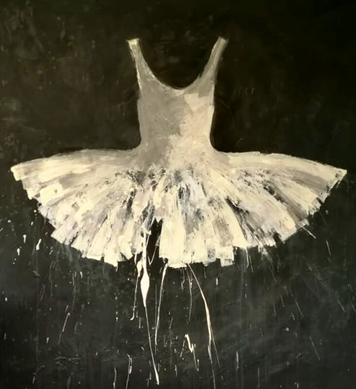 Ewa Bathelier, ‘Interstellar white tutu'’, 2019, Painting, Acrylic on cloth, Galleria Ca' d'Oro