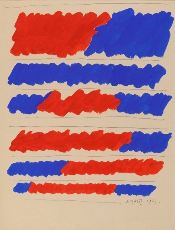 Piero Dorazio, ‘Untitled’, 1969, Drawing, Collage or other Work on Paper, Tempera and pencil on paper, Aste Boetto
