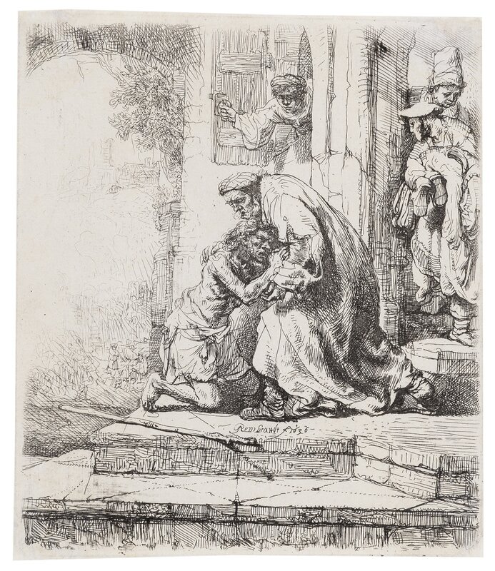 Rembrandt van Rijn, ‘Two works’, Print, Etching, Forum Auctions