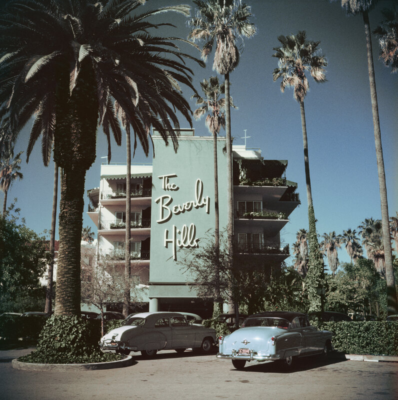 Slim Aarons, ‘Beverly Hills Hotel’, 1957, Photography, C print, IFAC Arts
