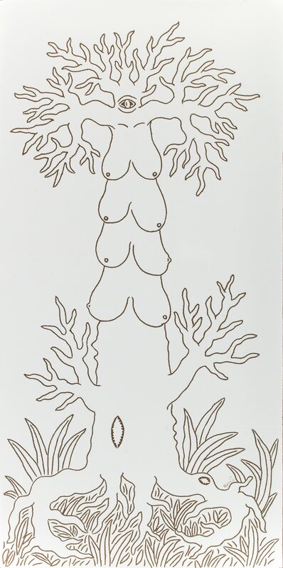 Pierre Pascal Merisier dit Pasko, ‘Feeding Tree’, 2015, Print, Engraving on masonite, PIASA