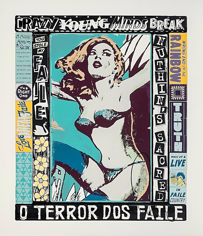 FAILE, ‘The Right One, Happens Everyday’, 2014, Print, 20 colour silkscreen on 310 gsm Coventry rag paper with deckled edges, Dellasposa