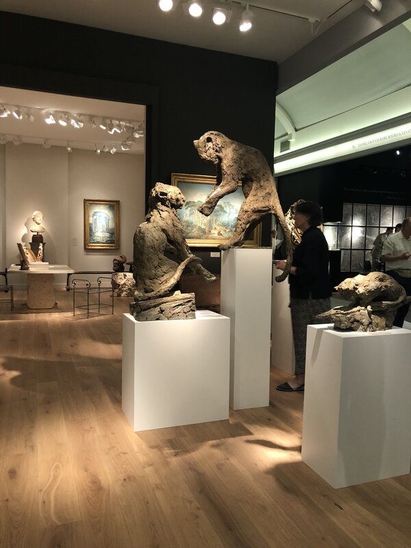 Patrick Villas, ‘Couple de Léopards’, 2016, Sculpture, Bronze, Galerie Bayart