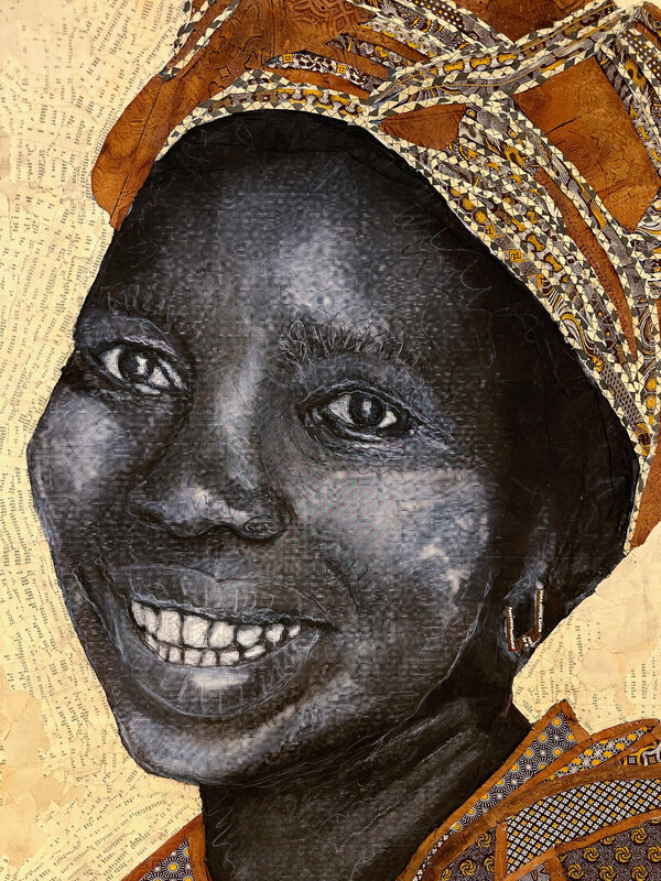 Marion Boehm, ‘Precious ’, 2013, Mixed Media, Mixed media collage on paper, OOA GALLERY (Out of Africa Gallery)