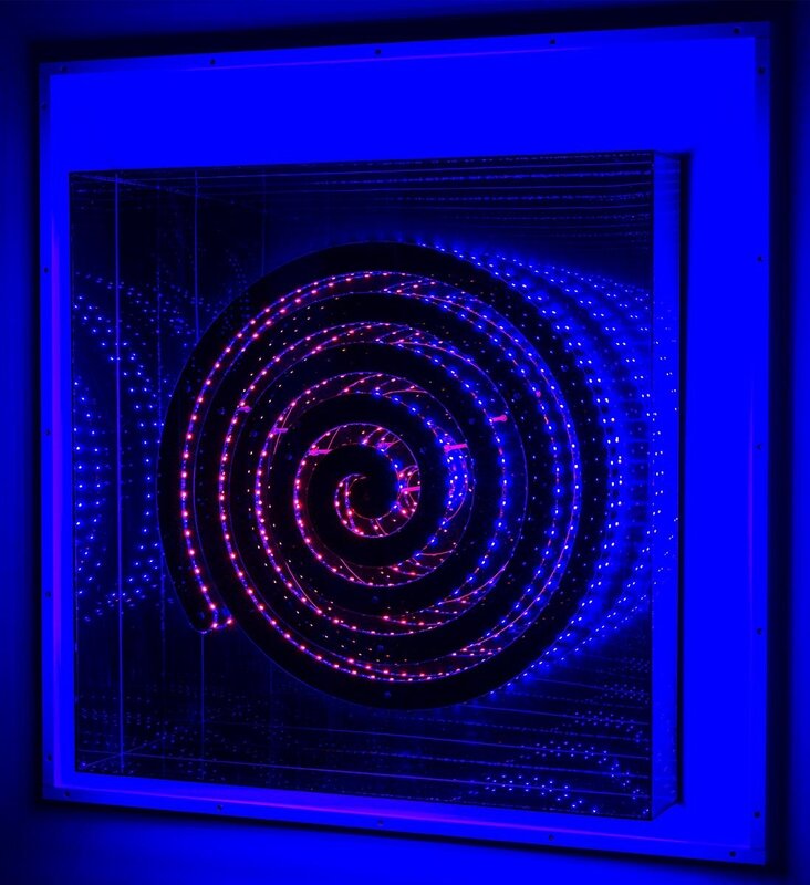 Falcone, ‘Infinity Spiral Dream ’, 2024, Sculpture, Plexiglass, LED, Galerie Mickael Marciano 