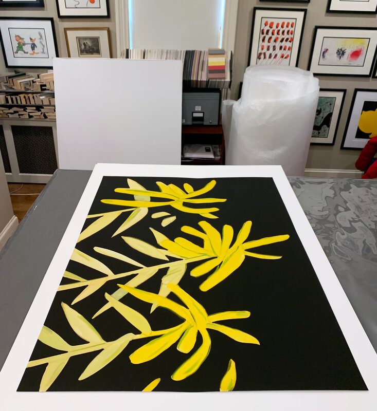Alex Katz, ‘Goldenrod’, 2021, Print, Archival pigment ink on Innova Etching Cotton Rag 315 gsm fine art paper, Georgetown Frame Shoppe
