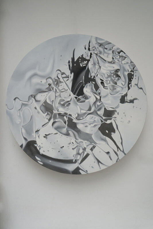 Philippe Huart, ‘PEARL WHITE VERTIGE (VORTEX 34)’, 2021, Painting, Oil on canvas, Galerie Loft