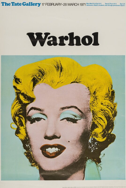 Andy Warhol, ‘Poster for the Tate Gallery’, 1971, Print, Offset lithograph printed in colours, Forum Auctions