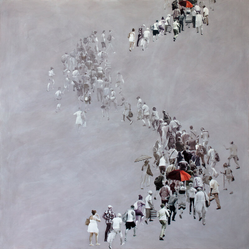 Alejandro Gomez, ‘La montaña perpetua / The perpetual mountain’, 2019, Painting, Oil on canvas, ArteMorfosis - Cuban Art Platform