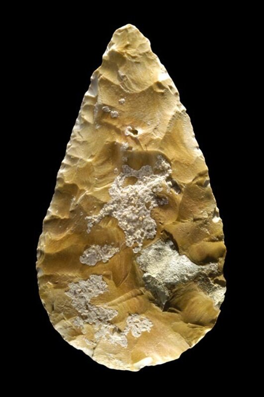 ‘Biface (hand axe)’, c. 150,000 BCE, Sculpture, Musée national de Préhistoire